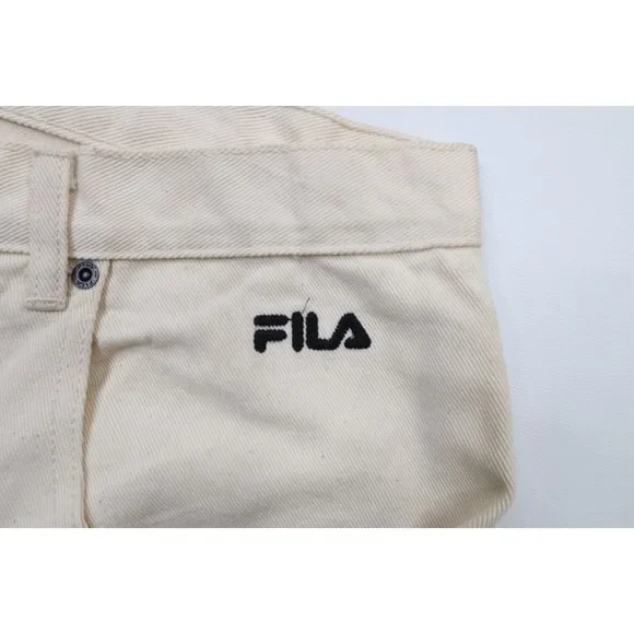 NOS Vintage 90s FILA Mens 38x34 Spell Out Hip Hop Baggy Fit Denim - Main Image
